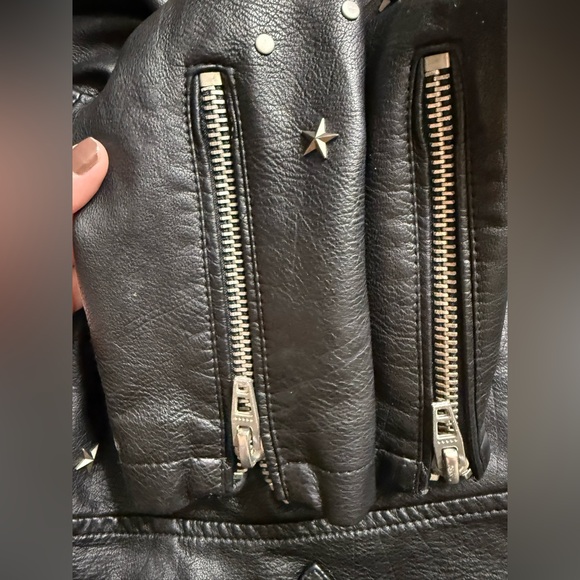 Blank NYC Westside Moto Jacket with Star Embellishments - Picture 7 of 12